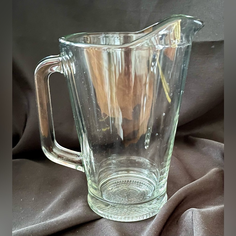 Vintage Libbey 5260 Heavy Clear Glass Pitcher 60 oz Root Beer Water Jug Barware